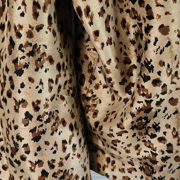 Handmade Womens Leopard Print Blazer Size Med Lightweight Animal Print Chic - Picture 3 of 7